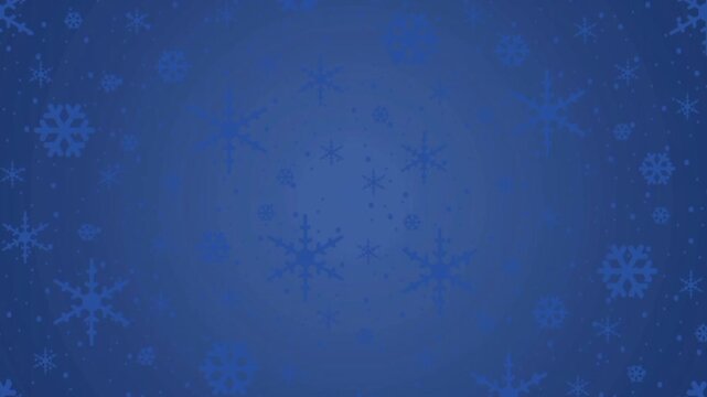 Gradient colorful Christmas background with snowflakes and polka dots, vector illustration background