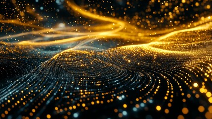 Luminous Resonance: A Captivating Tapestry of Golden Radiance