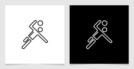 Sport Outline Single Set Icon Vector