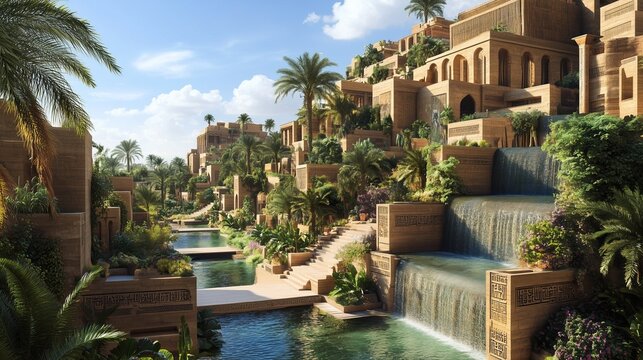 Ancient Hanging Gardens of Babylon
