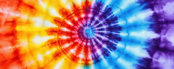 Vibrant Watercolor Tie-Dye Abstract Design