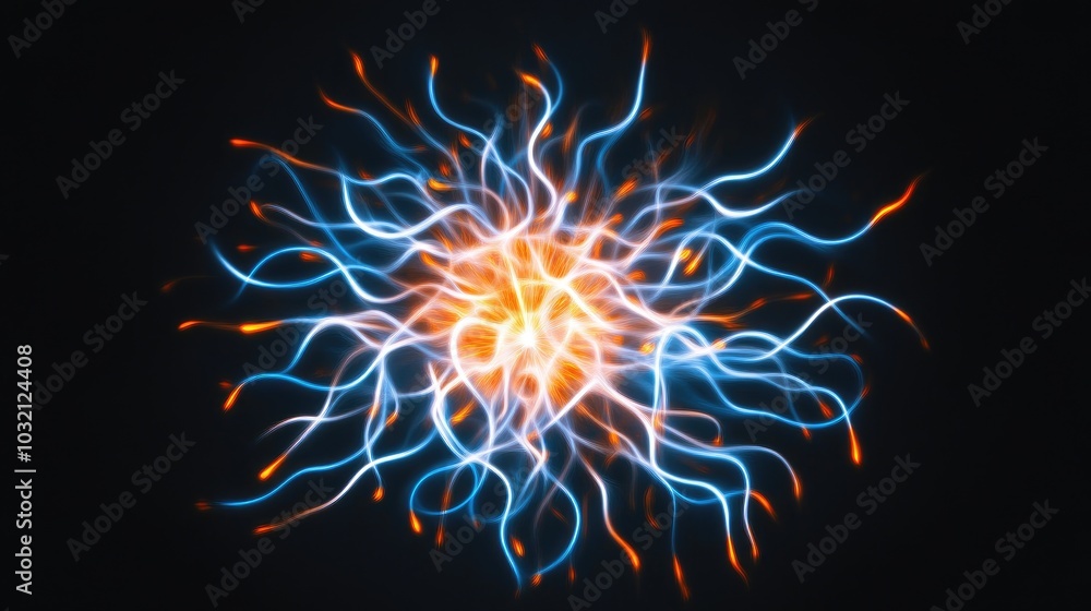 Aufkleber captivating pyrotechnic display in dark background