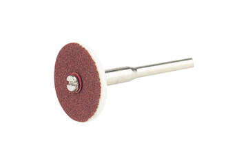 grinding disc for hand engraver isolated from background