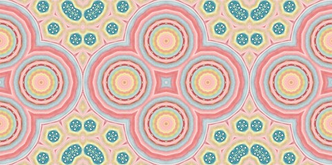 Abstract Kaleidoscope Geometry Psychedelic Art Pattern Background Wallpaper