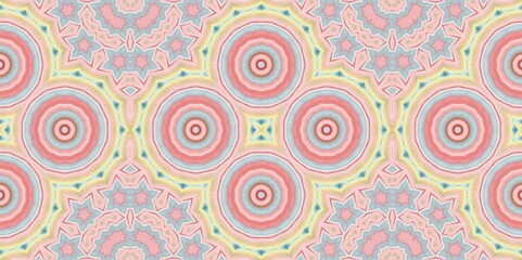 Abstract Kaleidoscope Geometry Psychedelic Art Pattern Background Wallpaper