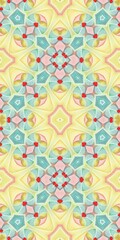 Abstract Kaleidoscope Geometry Psychedelic Art Pattern Background Wallpaper