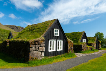Skogar, old house museum in south Iceland, 