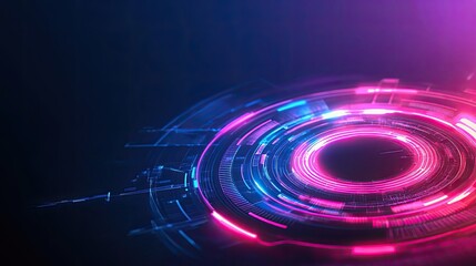 Sleek Minimalistic Digital Interface Template Design