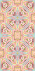 Abstract Kaleidoscope Geometry Psychedelic Art Pattern Background Wallpaper