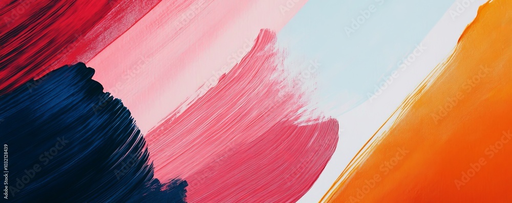 Poster applying thick. vibrant acrylic paint to a canvas. creating a colorful abstract background with visi
