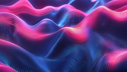 Obraz premium Futuristic abstract digital background showcasing big data visualization in motion
