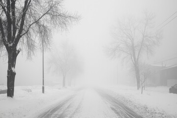 Fototapeta premium White Fog Background in Nature