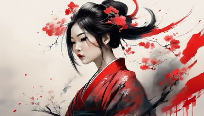 Samurai Warriors in Epic Poses and Dramatic Lighting