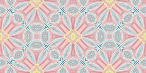 Abstract Kaleidoscope Geometry Psychedelic Art Pattern Background Wallpaper