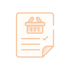 Shopping List vector icon