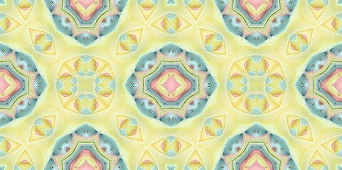 Abstract Kaleidoscope Geometry Psychedelic Art Pattern Background Wallpaper