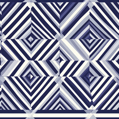 Vintage Floor Blue floral Tile geometric seamless pattern with ornamental element. 