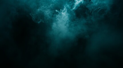 Obraz premium Captivating Ethereal Mist: A Mystical Landscape of Aquamarine Hues