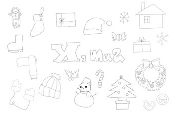 クリスマス–Xmas 素材1-1