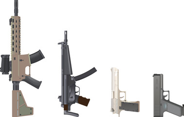 Rifle and Scope Hunting Illustration