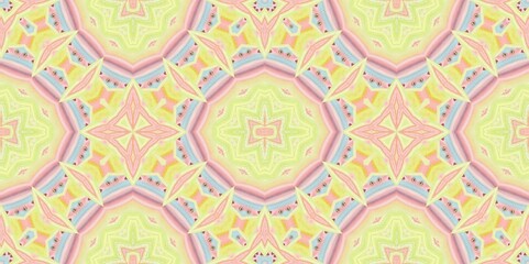 Abstract Kaleidoscope Geometry Psychedelic Art Pattern Background Wallpaper