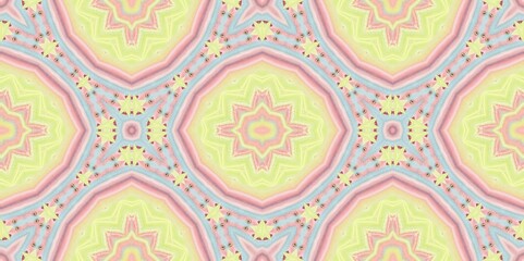 Abstract Kaleidoscope Geometry Psychedelic Art Pattern Background Wallpaper