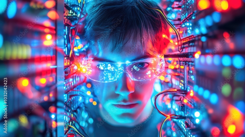 Poster technicians isolated with malware virus monitoring