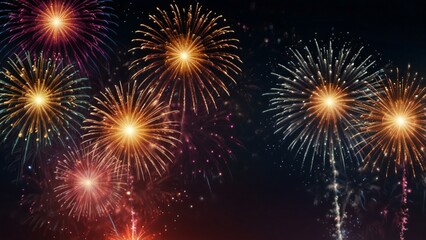 Fototapeta premium fireworks in the night sky