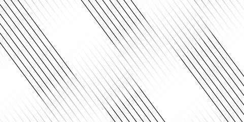 abstract black and white gradient stripe straight line pattern. Oblique pattern backdrop. Black thin to thick stripe backdrop for overlay, print, cover, graphic design.