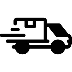 Simple vector icon truck
