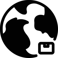 Simple vector icon planet