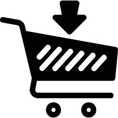 Simple vector icon cart