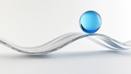 Abstract Sphere on Wavy Surface