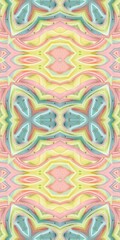 Fototapeta premium Abstract Kaleidoscope Geometry Psychedelic Art Pattern Background Wallpaper