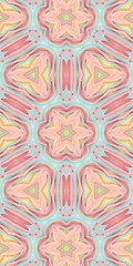 Abstract Kaleidoscope Geometry Psychedelic Art Pattern Background Wallpaper