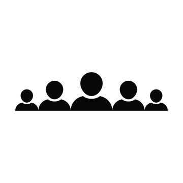 recommend clip art: People icon vector group of persons symbol avatar for business management team in glyph pictogram illustration