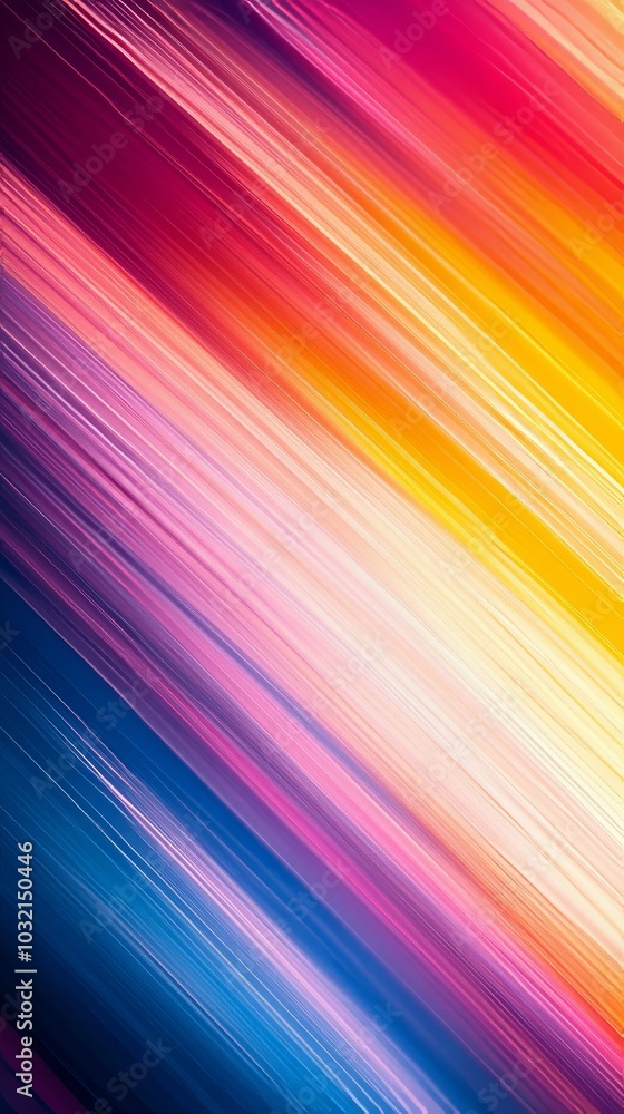 Poster abstract background with diagonal lines merging and giving a sense of movement, with a color gradien
