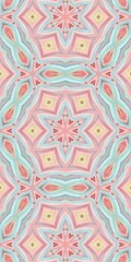 Abstract Kaleidoscope Geometry Psychedelic Art Pattern Background Wallpaper