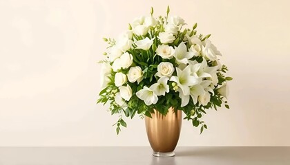 Fototapeta premium bouquet of snowdrops in a vase