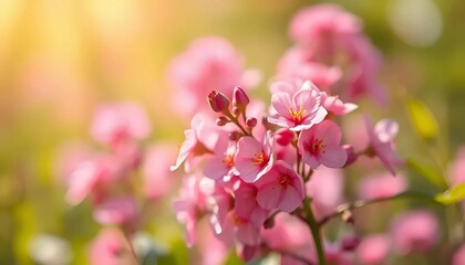 Obraz premium pink flowers in spring