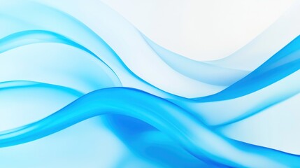 Abstract Blue Waves Background