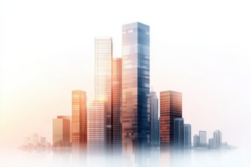 Luxurious Skyscraper Hotel Above the Cityscape