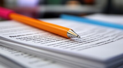 A close-up of legal documents with highlighted sections on new business rules