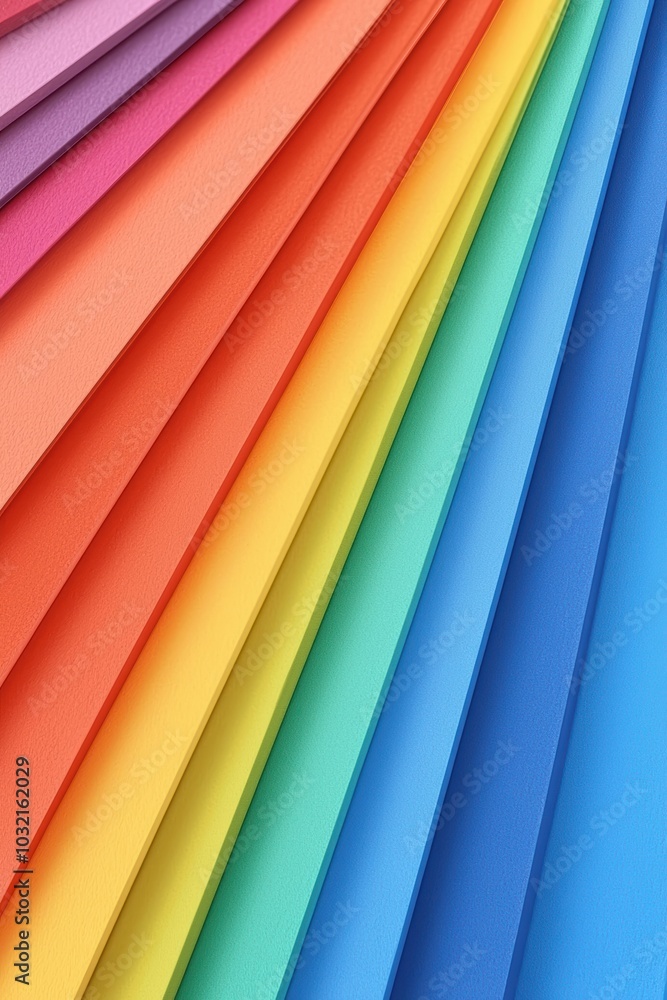 Poster vibrant layers of colorful paper create a striking visual texture. perfect background for crafts, de