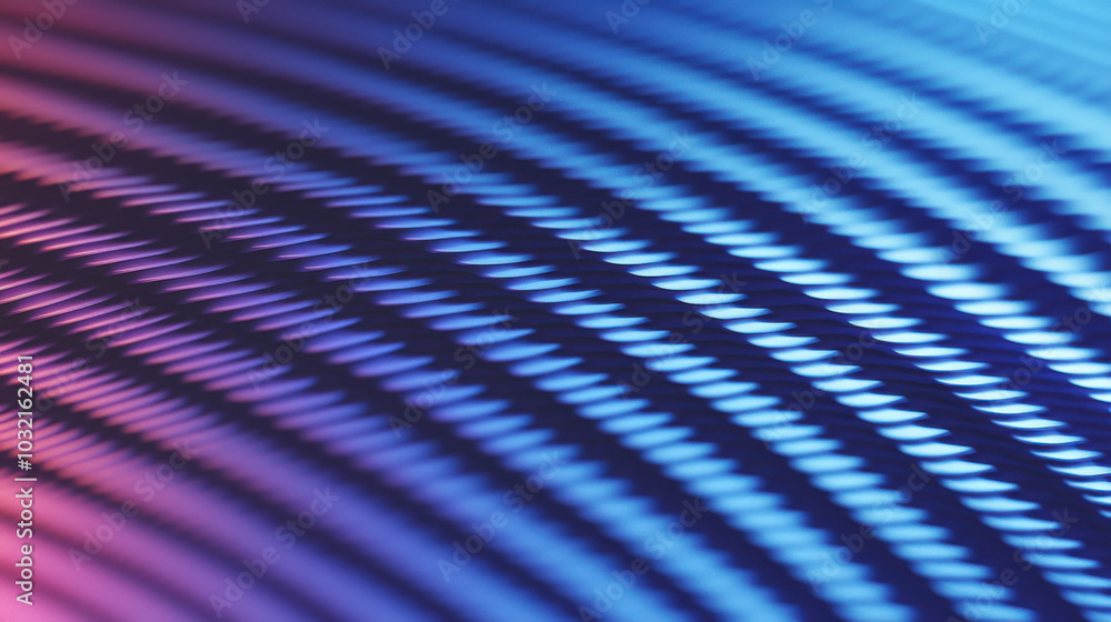 Poster abstract wave patterns in vibrant blue and purple hues create a dynamic visual effect, perfect for b