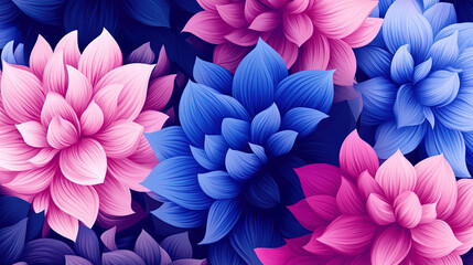 Obraz premium fresh and refine flower patterns background