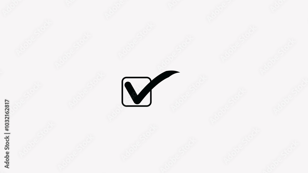 Poster tick mark icon button set check box correct right wrong black buttons yes or no checkmark.check mark