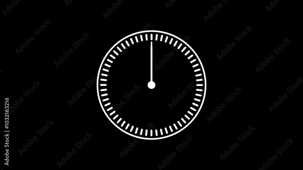 Aufkleber timer, clock, stopwatch isolated vector icon. timer icon set, timer from 10 to 60 minutes, vector il