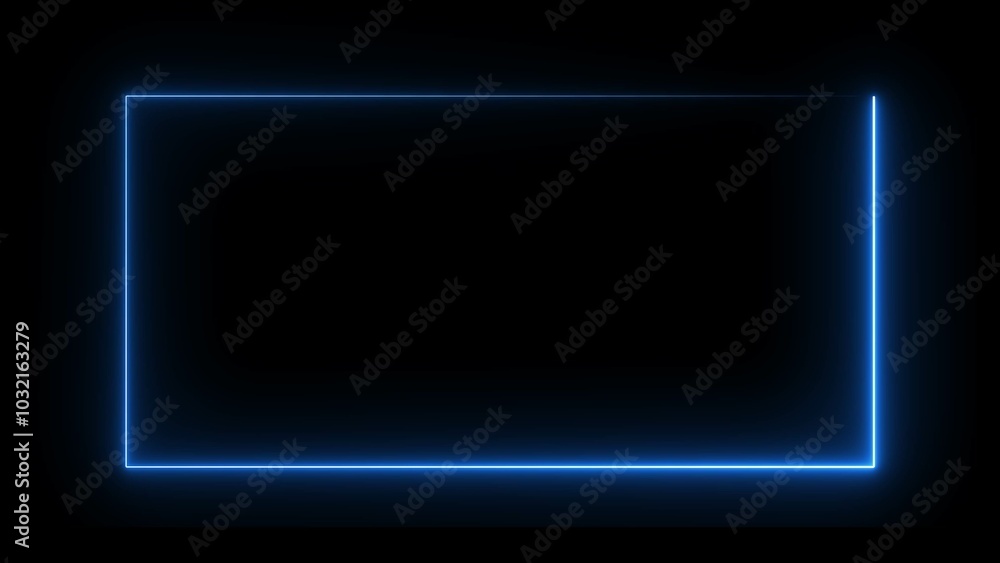 Poster glowing frames sign collection for web design, app, game and interface. neon rectangle picture frame