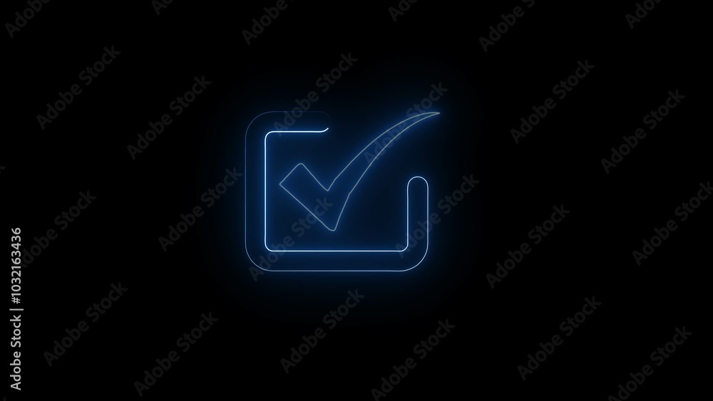 Poster tick icon vector symbol icon, checkmark, isolated gradient vector icon. tick mark icon button set ch